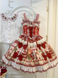Fantasy Strawberry Garden Sweet Lolita Dress and Blouse