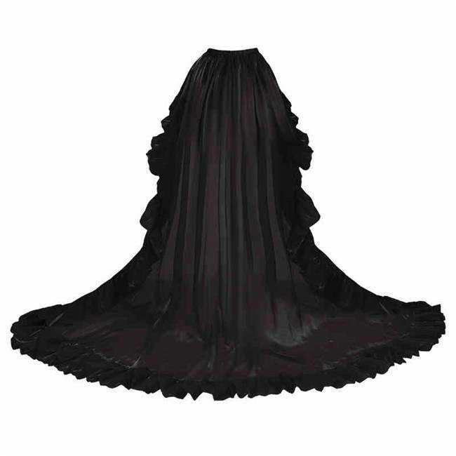 Withpuji Cowl Neck Boned Lolita Dress, Train and Accessories
