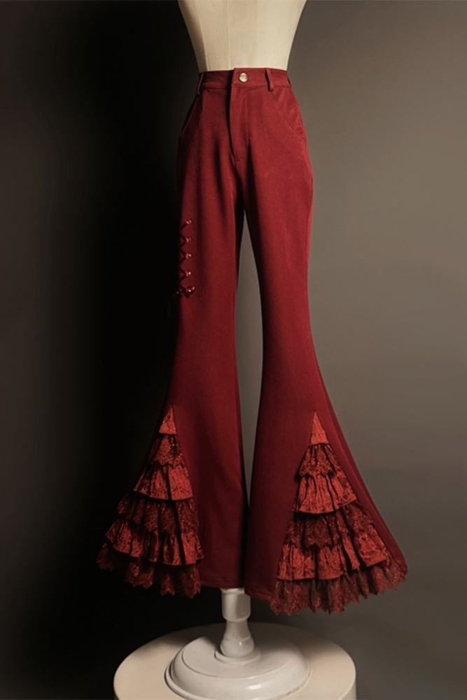 Rabbit and Cat Theme Halter Neck Top, Tiered Skirt and Trousers