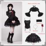 Withpuji Twilight Black Gothic Set and Accessories