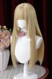 Hime Cut Long Straight Wig and Double Ponytails Claw Clips