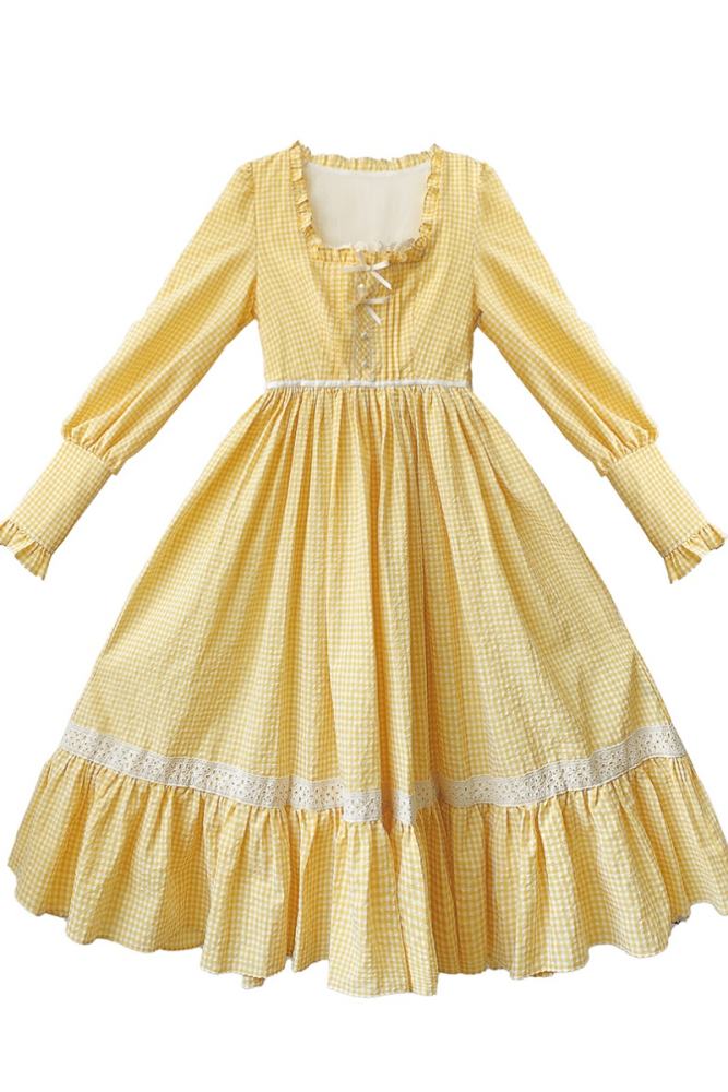 Retro French Lolita Dress + Overdress + Chest Pin
