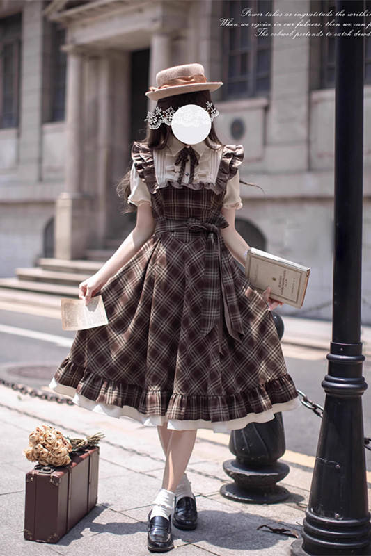 Dusk of the Thames Retro Lolita Dress,  Coat and Tie