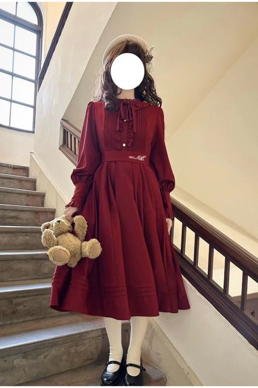 JK Sailor Elegant Swan One Piece Dress and Tie