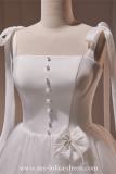 White Tie-up Short Slim Fluffy Princess Formal Dress