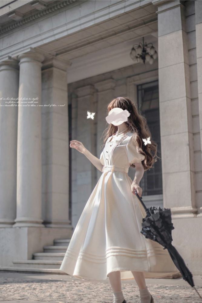 JK Sailor Square Neck Dress and Accessories