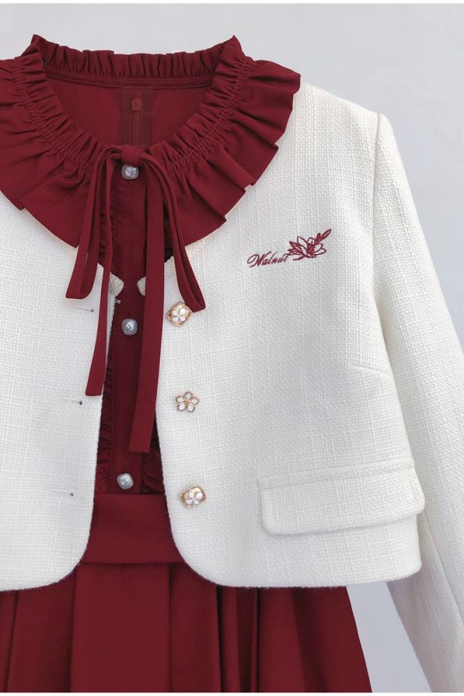 JK Sailor Elegant Swan One Piece Dress and Tie
