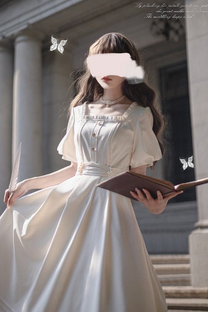 JK Sailor Square Neck Dress and Accessories