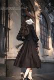 Retro Elegant Swan One Piece Dress and Tie