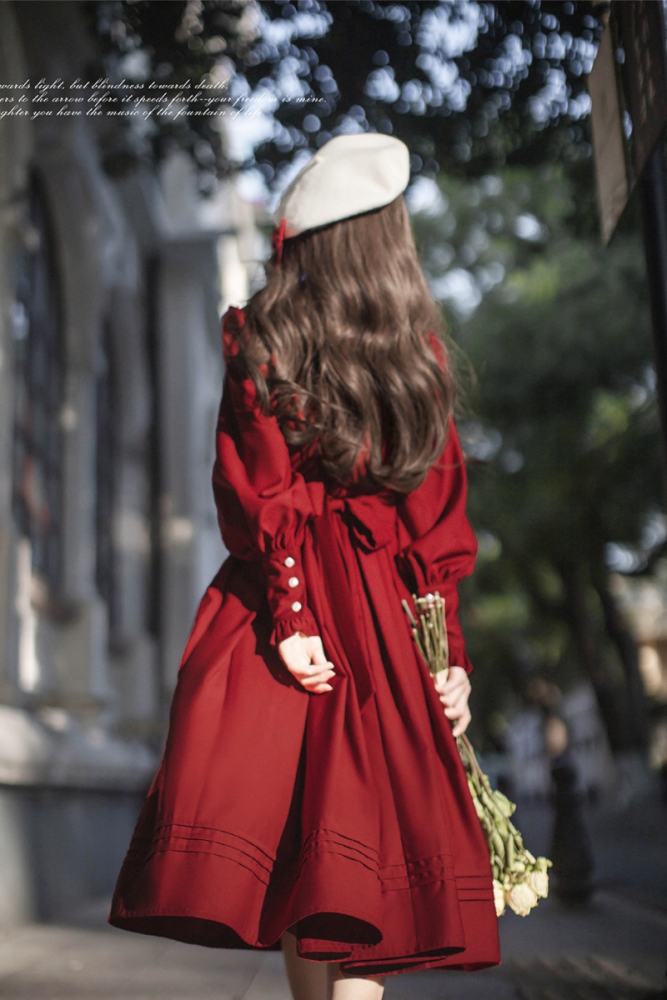 JK Sailor Elegant Swan One Piece Dress and Tie