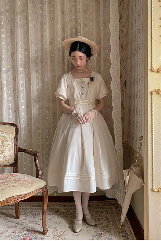 JK Sailor Square Neck Dress and Accessories