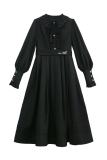 Retro Elegant Swan One Piece Dress and Tie