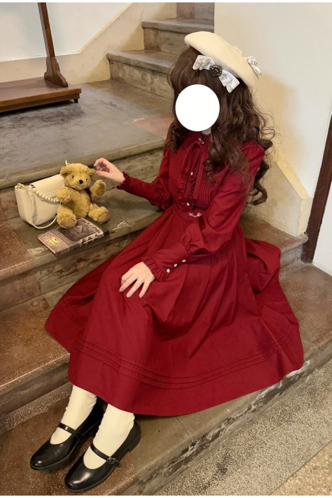 JK Sailor Elegant Swan One Piece Dress and Tie