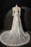 White Retro Printed Tailing Princess Prom Dress