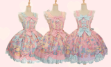 Rainbow Bunny Lolita Dress, Blouse and Accessories
