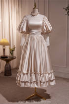 Champagne Retro Elegant Princess Formal Dress
