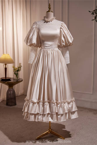 Champagne Retro Elegant Princess Formal Dress