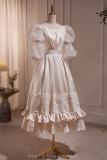 Champagne Retro Elegant Puff Princess Prom Dress