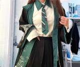 Astrologer Halloween Magic Cape, Blouse, Skirt and Necktie
