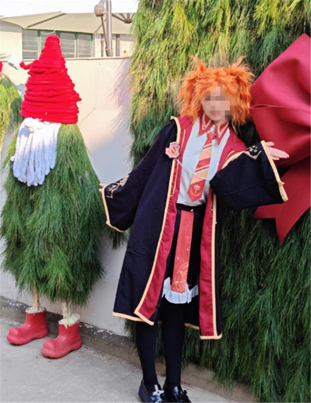 Astrologer Halloween Magic Cape, Blouse, Skirt and Necktie