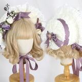 Lace Butterflies and Flowers Lolita Hat