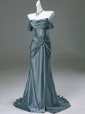 Hand Crafted Shiny Tailing Princess Prom Dress