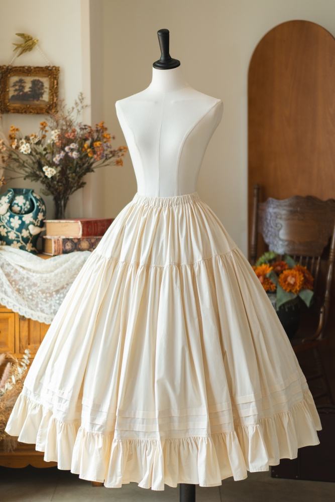 Forest Wardrobe Boat Neck Retro Plaid Dress and Underskirt