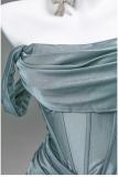 Hand Crafted Shiny Tailing Princess Prom Dress