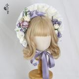 Lace Butterflies and Flowers Lolita Hat