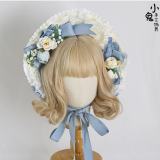 Lace Butterflies and Flowers Lolita Hat