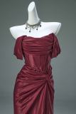 Hand Crafted Shiny Tailing Princess Prom Dress