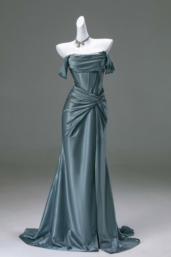 Hand Crafted Shiny Tailing Princess Prom Dress