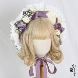 Lace Butterflies and Flowers Lolita Hat