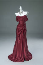 Hand Crafted Shiny Tailing Princess Prom Dress