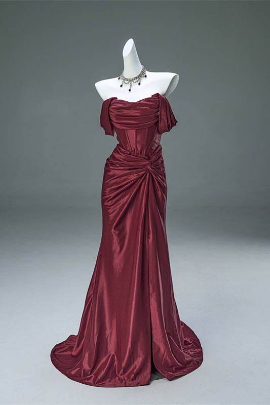 Hand Crafted Shiny Tailing Princess Prom Dress