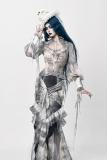 Blood Supply Corpse Bride Top, Shirt, and Fishtail Skirt