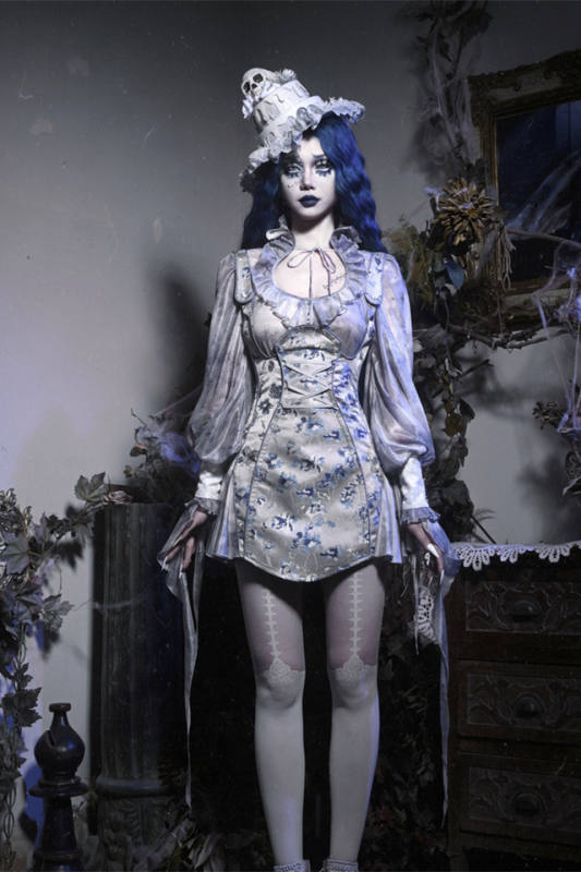 Blood Supply Corpse Bride Gothic Salopette and Accessories