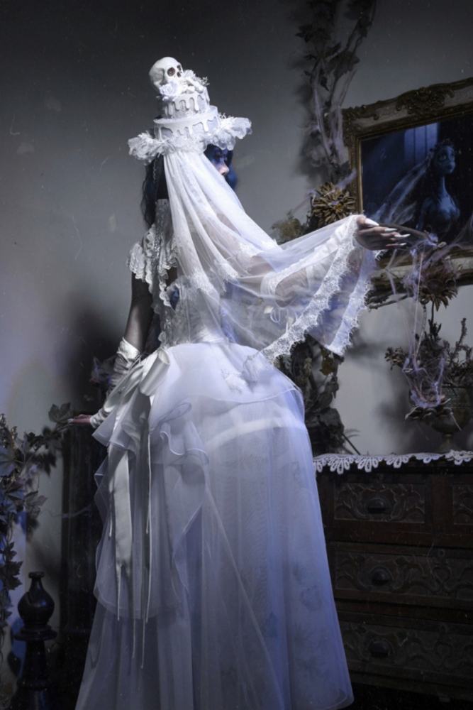 Blood Supply Corpse Bride Gothic Salopette and Accessories