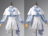 Queen's Game Ouji Lolita Blouse, Cape, Short Pants Pink Yellow Blue