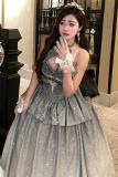 Diamond Honey Shiny Tiered Princess Hime Prom Dress