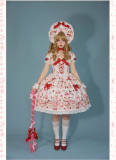 Antique Doll Strawberry Cake Sweet Lolita Dress, Blouse and Accessories