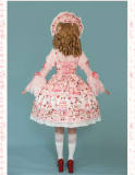 Antique Doll Strawberry Cake Sweet Lolita Dress, Blouse and Accessories