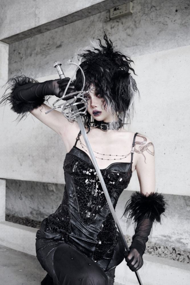 Blood Supply Shadow of Snake Eyes Dress, Gloves, Coat and Brooch