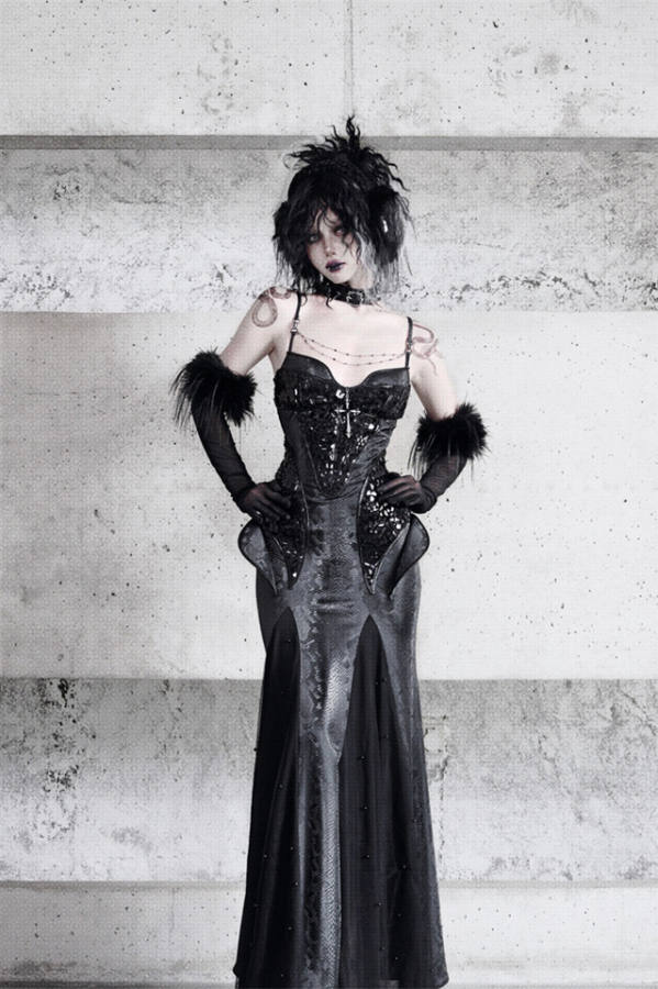 Blood Supply Shadow of Snake Eyes Dress, Gloves, Coat and Brooch