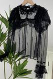 Withpuji Summer Tricolor Lace Shirt