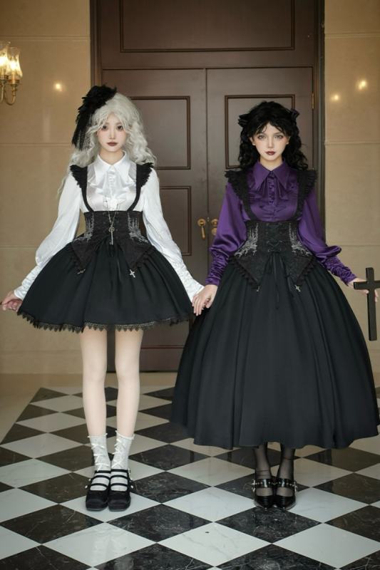 Withpuji Gothic Spring Salopette, Shirt, and Bib