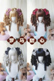 Roman Sweetheart Bobo Cut Lolita Wig and  Roman Curls Double Ponytails