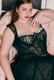 Black Dots Straps Plus Size Dress Plus Size Dresses for Women