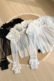 Withpuji Summer Tricolor Lace Shirt