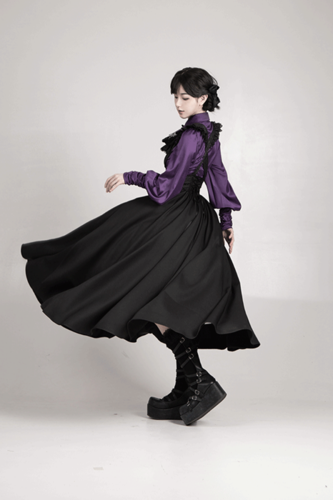 Withpuji Gothic Spring Salopette, Shirt, and Bib
